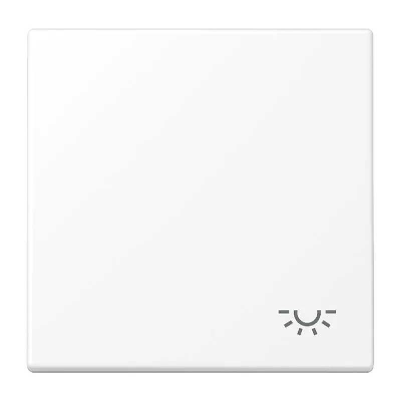 Jung Wippe 1fach, Symbol Licht, Serie LS, schneeweiß matt LS990LWWM