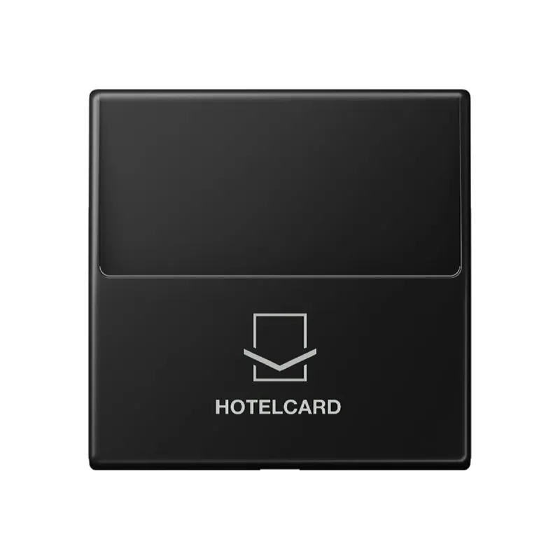 Jung Hotelcard-Schalter (ohne Taster-Einsatz), Hotelcard, Serie A, graphitschwarz matt A590CARDSWM