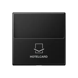 Jung Hotelcard-Schalter (ohne Taster-Einsatz), Hotelcard, Serie A, graphitschwarz matt A590CARDSWM