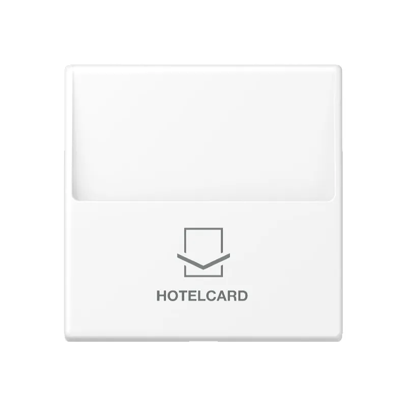Jung Hotelcard-Schalter (ohne Taster-Einsatz), Hotelcard, Serie A, schneeweiß matt A590CARDWWM
