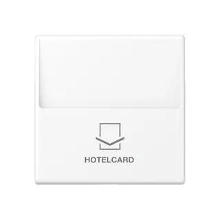 Jung Hotelcard-Schalter (ohne Taster-Einsatz), Hotelcard, Serie A, schneeweiß matt A590CARDWWM