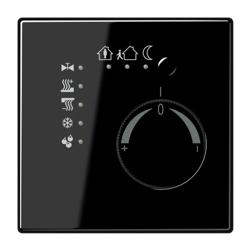 Jung KNX Stetigregler mit integrierter Tasterschnittstelle 4fach, Serie LS, schwarz LS2178TSSW