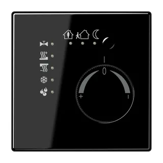 Jung KNX Stetigregler mit integrierter Tasterschnittstelle 4fach, Serie LS, schwarz LS2178TSSW