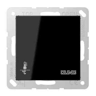 Jung KNX Objektregler mit integrierter Tasterschnittstelle 4fach, Duroplast, Serie A, schwarz A2178ORTSSW