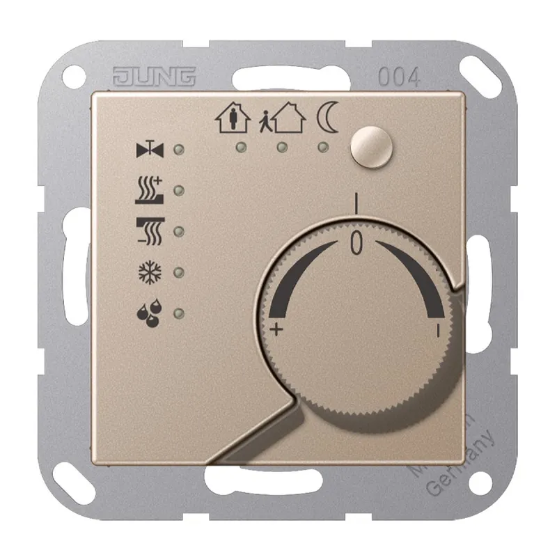 Jung KNX Stetigregler mit integrierter Tasterschnittstelle 4fach, Serie A, champagner A2178TSCH