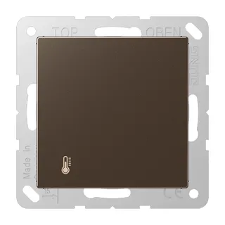 Jung KNX Objektregler mit integrierter Tasterschnittstelle 4fach, Serie A, mokka A2178ORTSMO