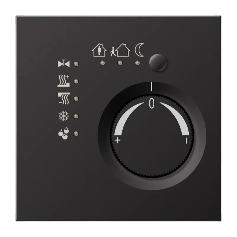 Jung KNX Stetigregler mit integrierter Tasterschnittstelle 4fach, Serie LS, dark (lackiertes Aluminium) AL2178TSD