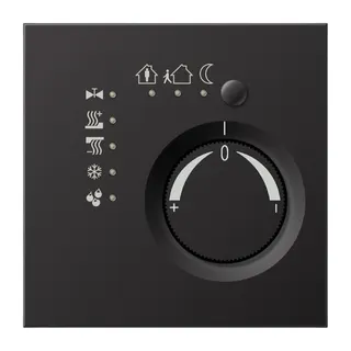 Jung KNX Stetigregler mit integrierter Tasterschnittstelle 4fach, Serie LS, dark (lackiertes Aluminium) AL2178TSD