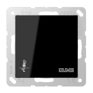 Jung KNX Objektregler mit integrierter Tasterschnittstelle 4fach, Thermoplast, Serie A, schwarz A2178BFORTSSW
