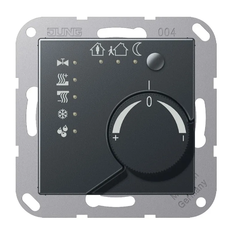 Jung KNX Stetigregler mit integrierter Tasterschnittstelle 4fach, Serie A, anthrazit matt A2178TSANM