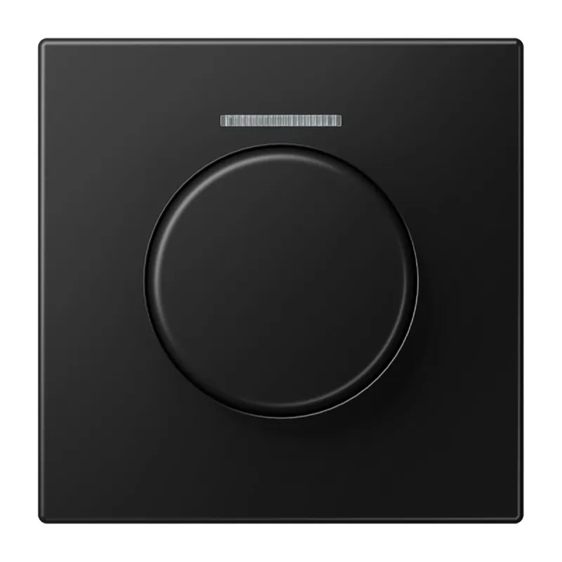 Jung Abdeckung mit Lichtleiter für KNX Drehsensor, Serie LS, graphitschwarz matt LS1940KO5SWM