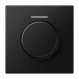 Jung Abdeckung mit Lichtleiter für KNX Drehsensor, Serie LS, graphitschwarz matt LS1940KO5SWM