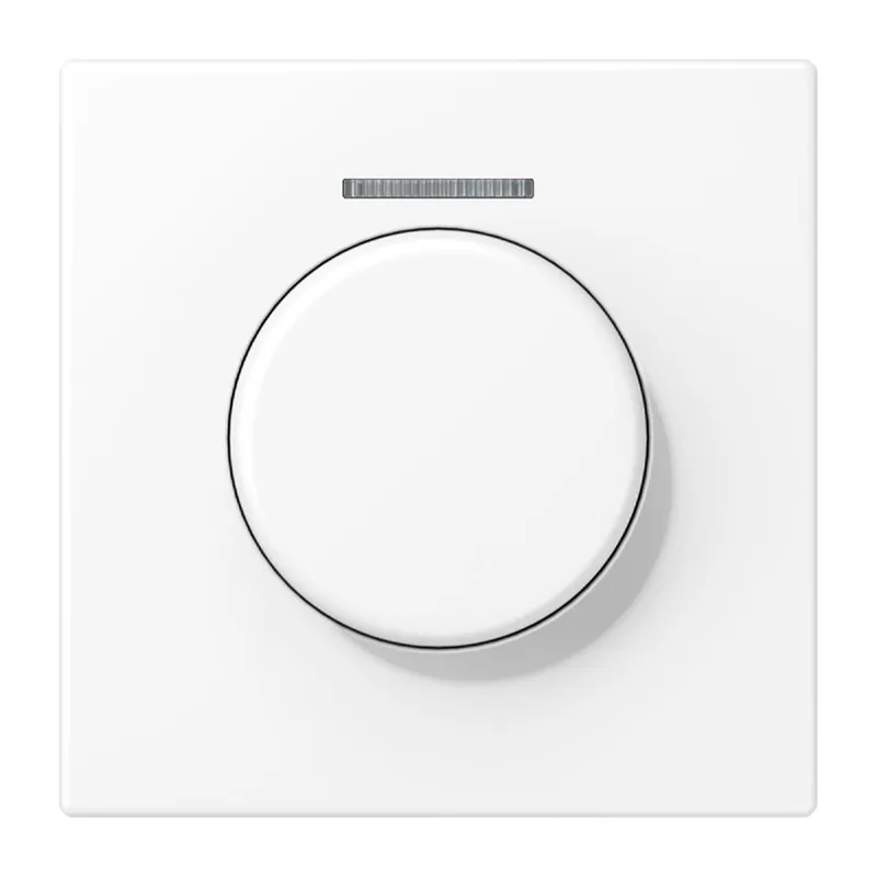 Jung Abdeckung mit Lichtleiter für KNX Drehsensor, Serie LS, schneeweiß matt LS1940KO5WWM