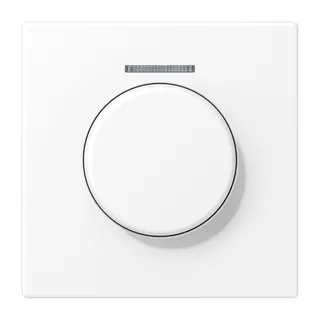 Jung Abdeckung mit Lichtleiter für KNX Drehsensor, Serie LS, schneeweiß matt LS1940KO5WWM