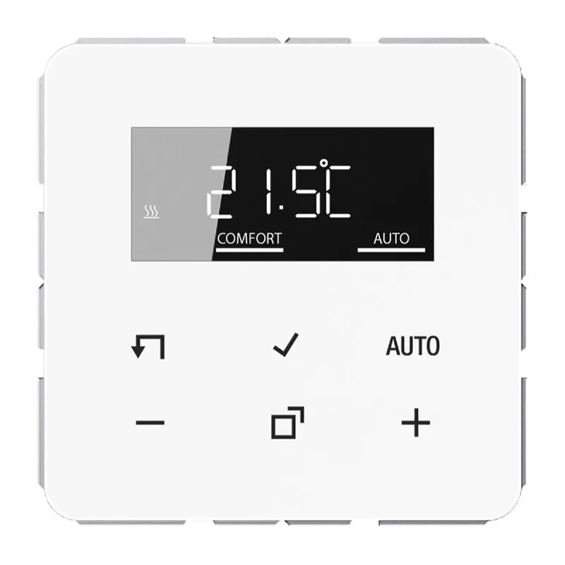 Jung LB-Management Raumthermostat-Set, Serie CD, alpinweiß TRDCD1790WW