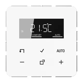 Jung LB-Management Raumthermostat-Set, Serie CD, alpinweiß TRDCD1790WW