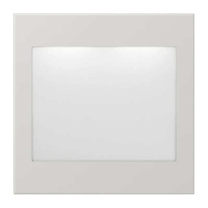 Jung LED-Lichtsignal, weiß und blau, Serie LS, lichtgrau (lackiertes Aluminium) LS539LGLEDWB