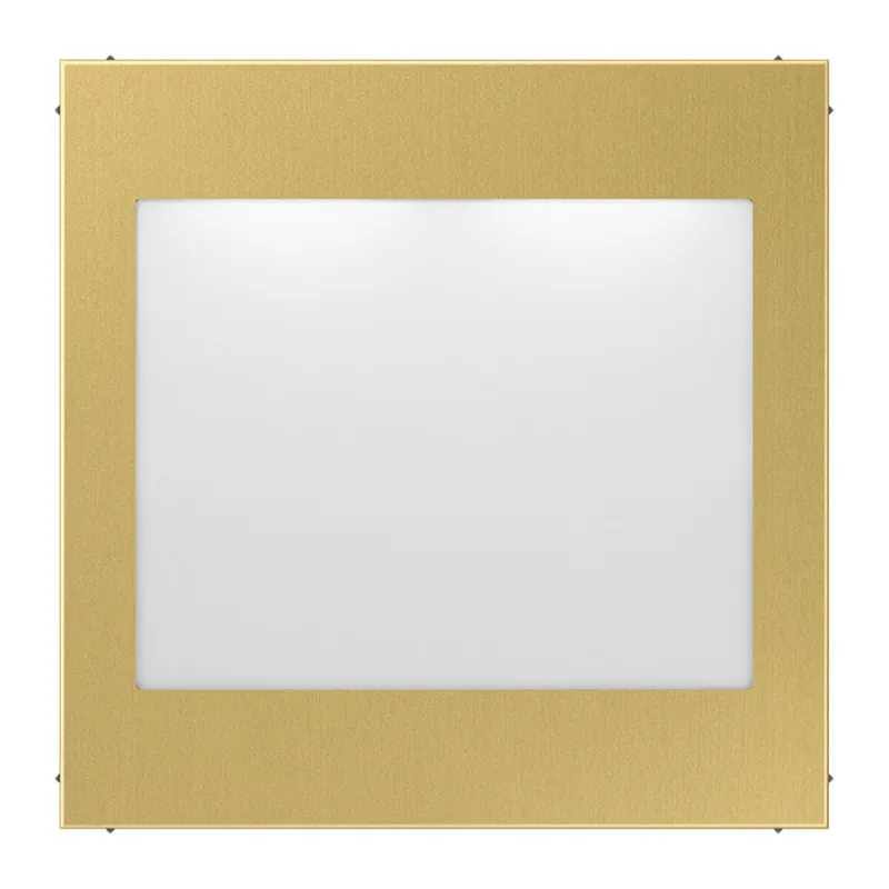 Jung LED-Lichtsignal, weiß und blau, Serie LS, Messing classic (lackiert) ME2539LEDWBC