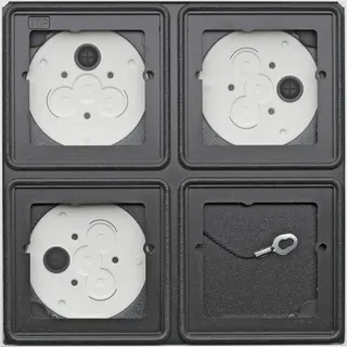 Gira AP-Gehäuse 5508902 4Module 2x2 Verkehrsweiss lack.