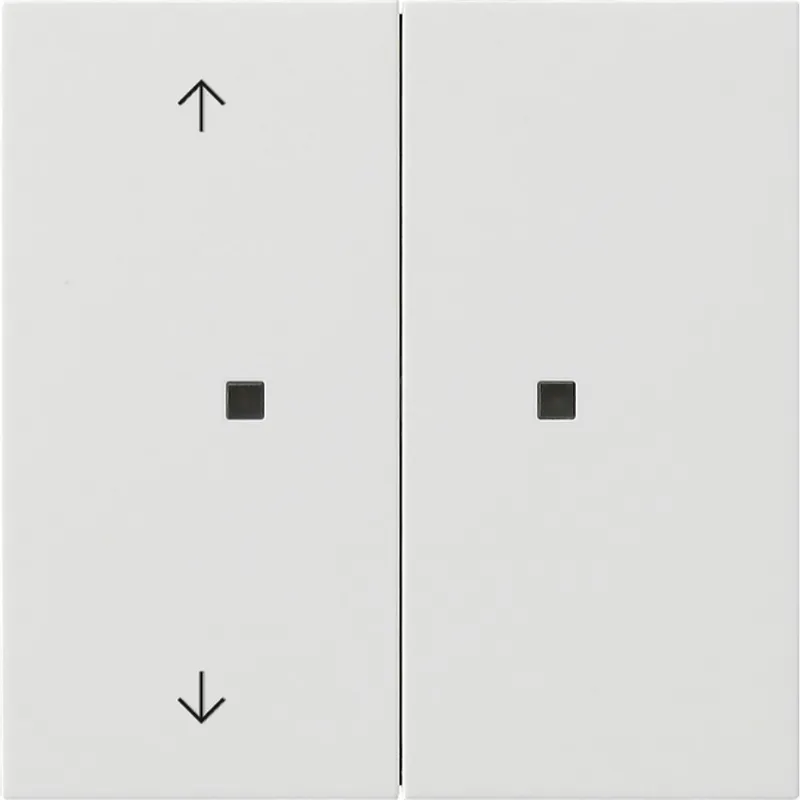Gira Aufsatz KNX RF 2f Pfeile Flächenschalter rw