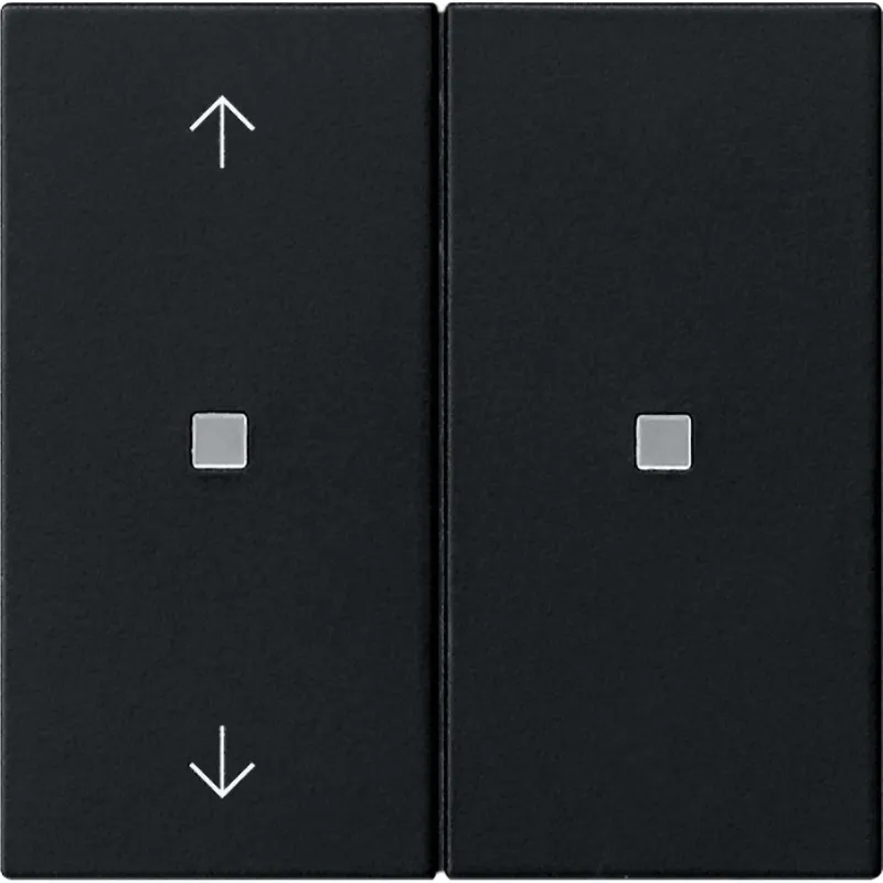 Gira Aufsatz KNX RF 2f Pfeile Sys 55 sw m
