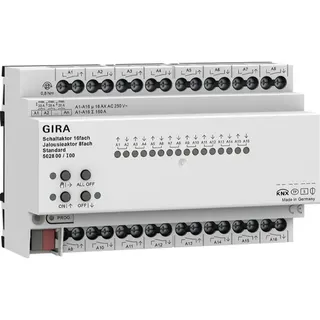 Gira Schalt-/Jalousieaktor 502800 16f/8f 16 A REG Std KNX Secure