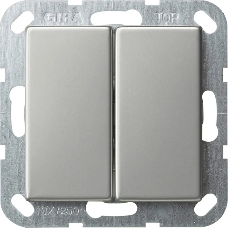Gira Tastschalter 2860600 Serien gerade 55 Edelstahl