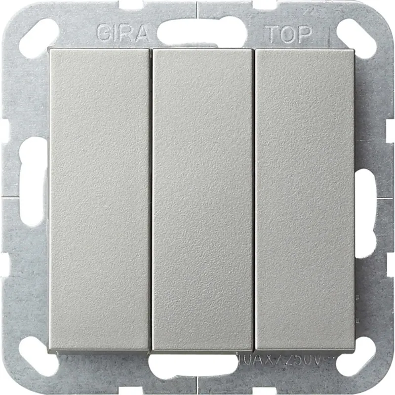 Gira Wippschalter 2830600 BS 3f Aus System 55 edelstahl