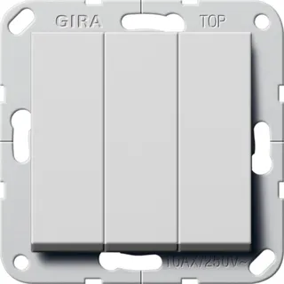 Gira Wippschalter 2830015 BS 3f Aus System 55 Grau m