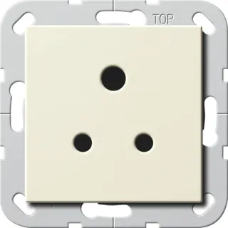 Gira Steckdose 277201 Round Pin 5A System 55 cremeweiss