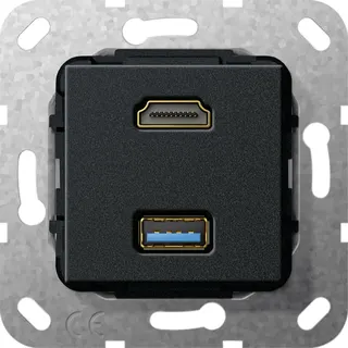 Gira Einsatz 567810 2.0a + HDR + USB 3.0A Kup sw m