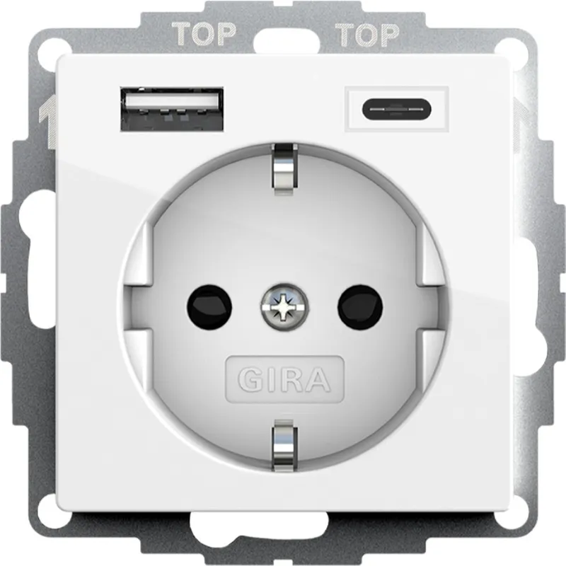 Gira Spannungsversorgung 245903 SCHUKO 2f. System 55 reinweiß