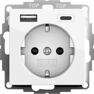 Gira Spannungsversorgung 245903 SCHUKO 2f. System 55 reinweiß