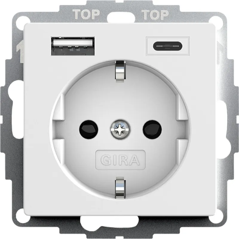 Gira Spannungsversorgung 245927 SCHUKO 2f. System 55 reinweiß