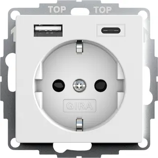 Gira Spannungsversorgung 245927 SCHUKO 2f. System 55 reinweiß