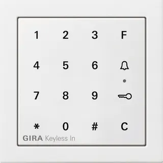 Gira Pin-Code-Tastatur 2605112 Codetastatur Fläche reinweiss