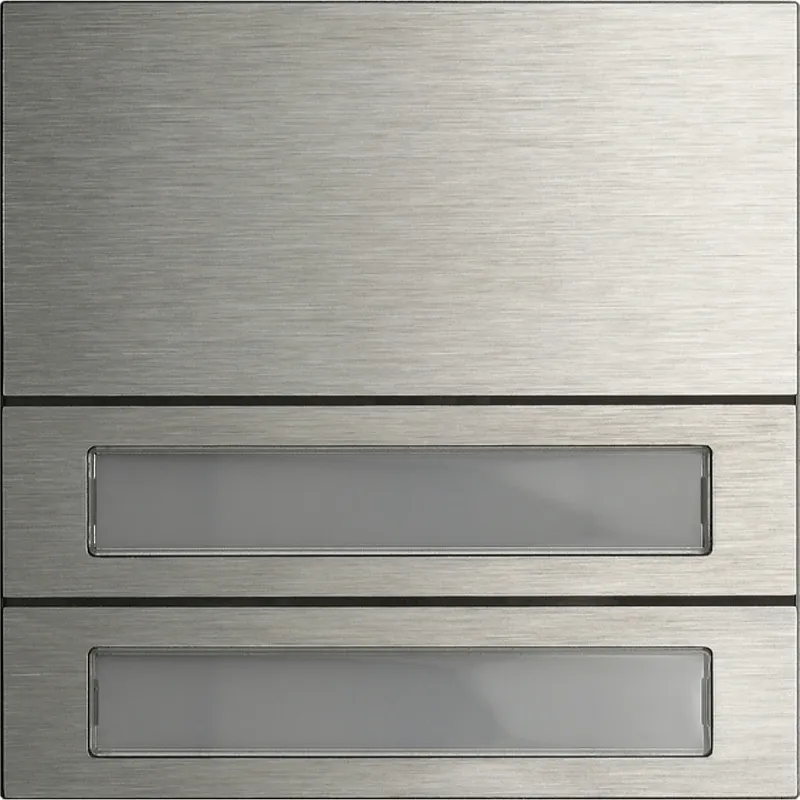 Gira Tastenmodul 5532914 2f. System 106 Edelstahl V4A