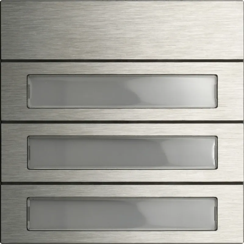 Gira Tastenmodul 5533914 3f. System 106 Edelstahl V4A