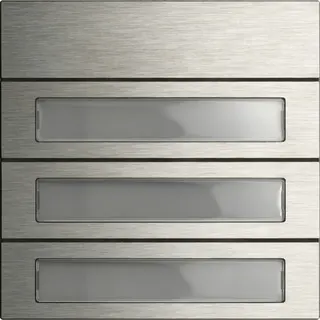 Gira Tastenmodul 5533914 3f. System 106 Edelstahl V4A
