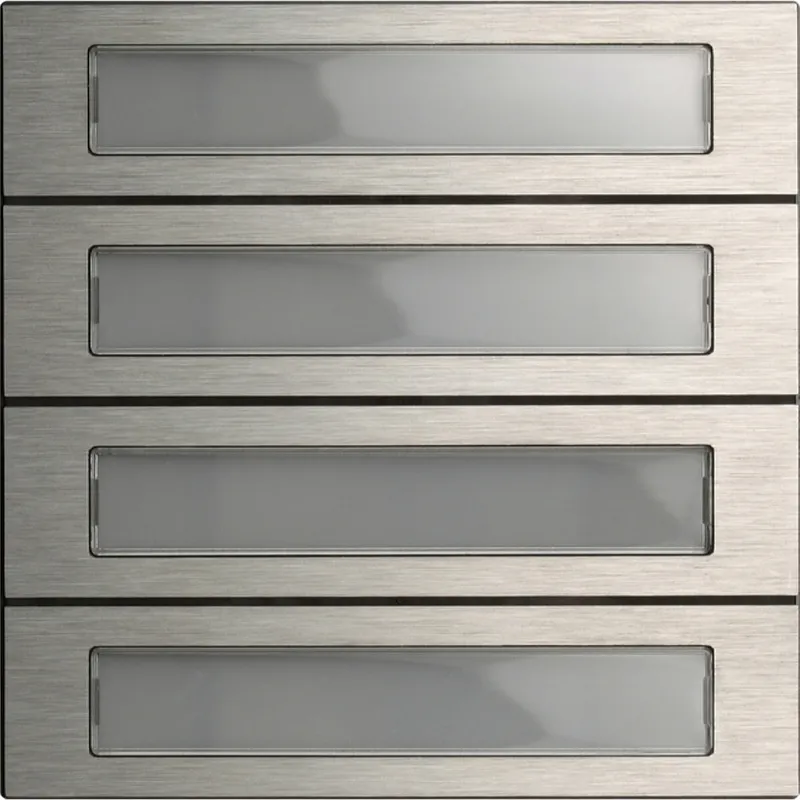 Gira Tastenmodul 5534914 4f. System 106 Edelstahl V4A