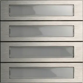 Gira Tastenmodul 5534914 4f. System 106 Edelstahl V4A