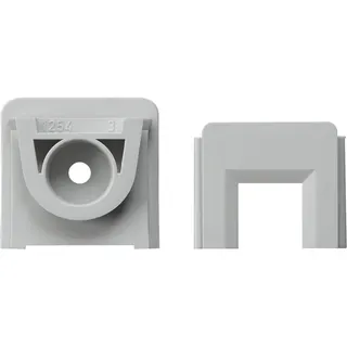 Gira Kanaleinführung 000830 Adapter+Kanalsch 15x15mm AP grau