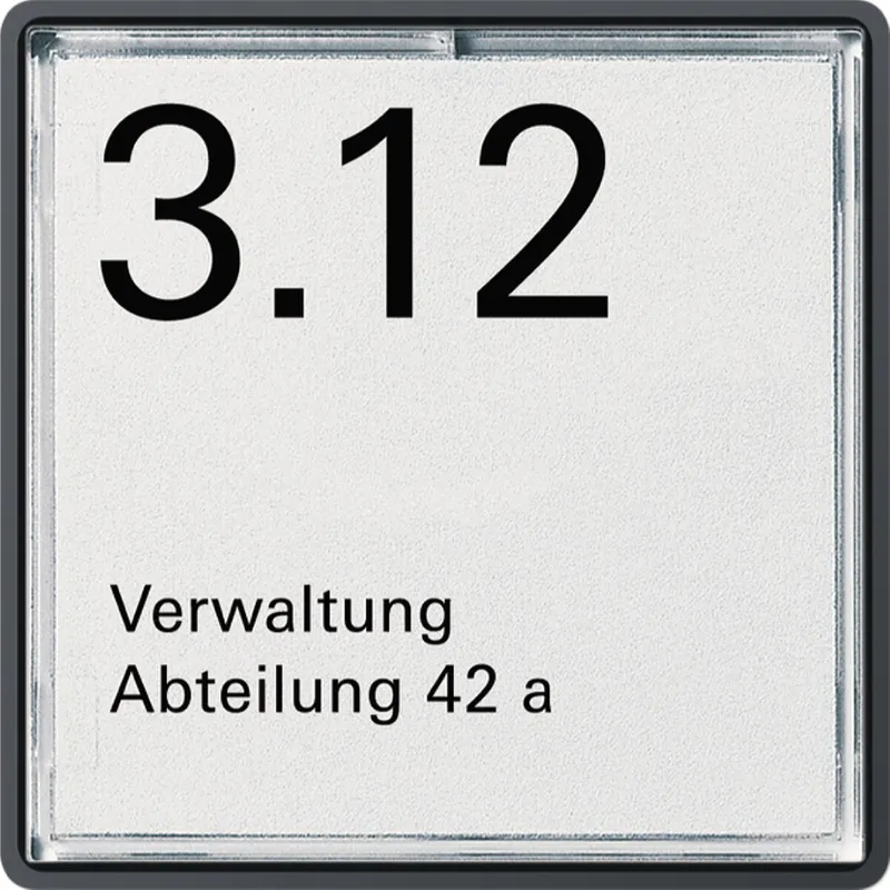 Gira Türschild 1071202 E22