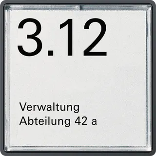 Gira Türschild 1071202 E22