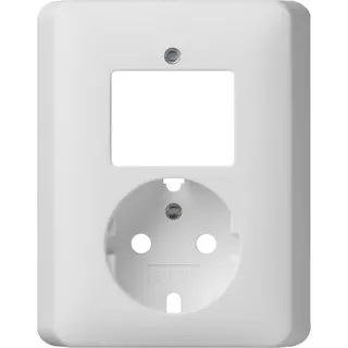Gira Abdeckung 092804 Kombi Wechsel+SCHUKO System55 rwm