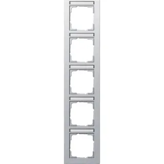 Gira Abdeckrahmen 111525 5fach BSF senkr. E2 Farbe Alu