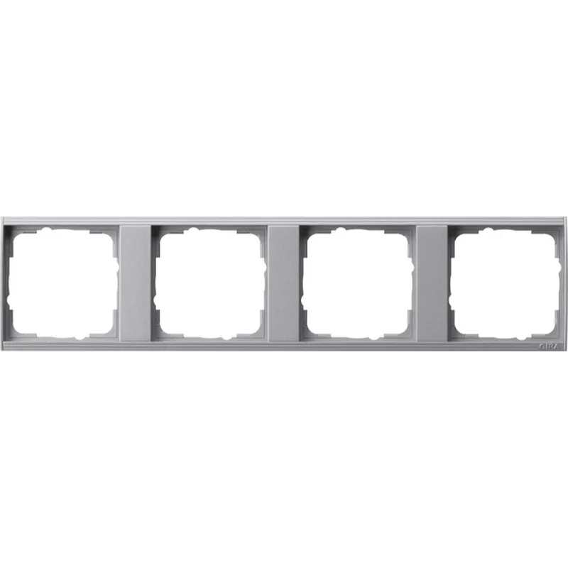 Gira Tragplatte 146426 4fach Gira Event Farbe Alu