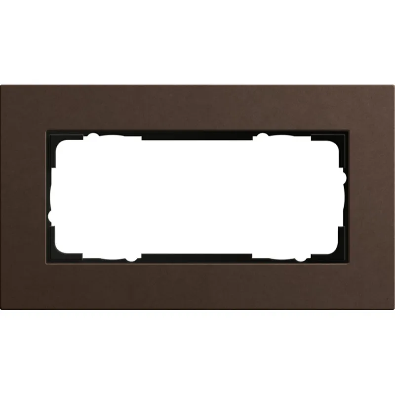 Gira Abdeckrahmen 1002223 2fach Esprit Lin.Mpx.Dunkelbraun