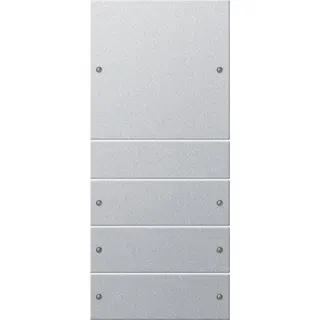 Gira Set 218426 4fach System 55 Farbe Alu