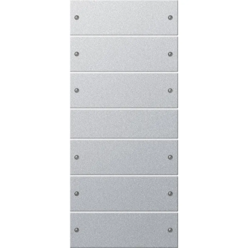 Gira Set 218626 6fach System 55 Farbe Alu